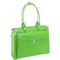 Mckleinusa McKlein 94831 WINNETKA Leather Ladies Briefcase with Removable Sleeve- Green 94831